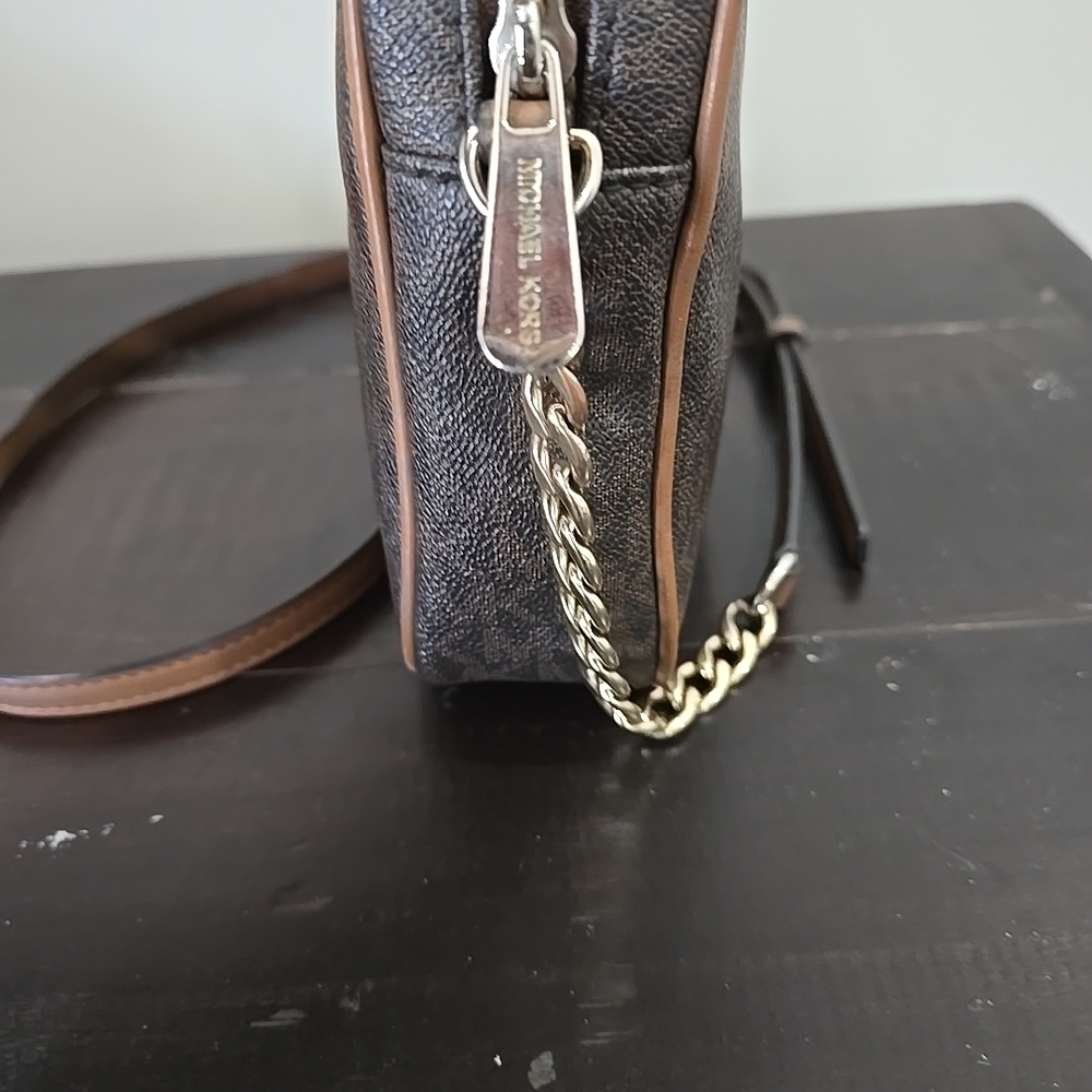 Michael Kors Jet Set Travel Medium East West Crossbody bag BROWN - Picture 7 of 13